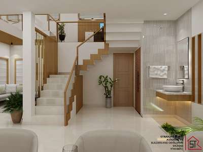 Staircase, Bathroom Designs by Interior Designer Abhishek P, Kannur | Kolo