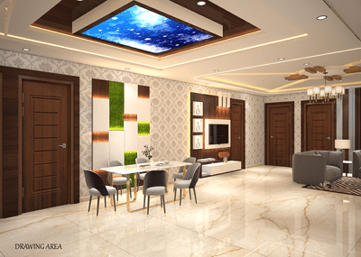 Ceiling, Dining, Furniture, Table Designs by Interior Designer Mukesh Kumar, Delhi | Kolo