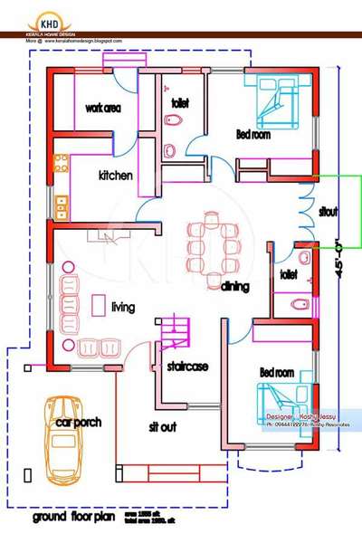 Plans Designs by Contractor FAITH  BUILDERS G, Kollam | Kolo