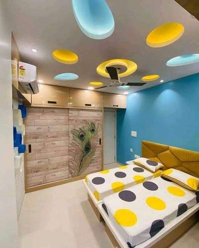 Bedroom, Ceiling, Lighting, Furniture, Storage Designs by Contractor Nadeem  𝑨𝒍𝒊, Delhi | Kolo