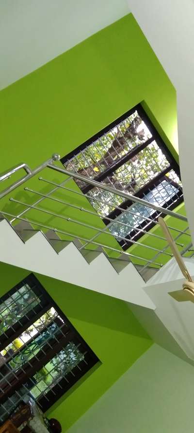 Staircase Designs by Painting Works Sarath salahudheen, Pathanamthitta | Kolo
