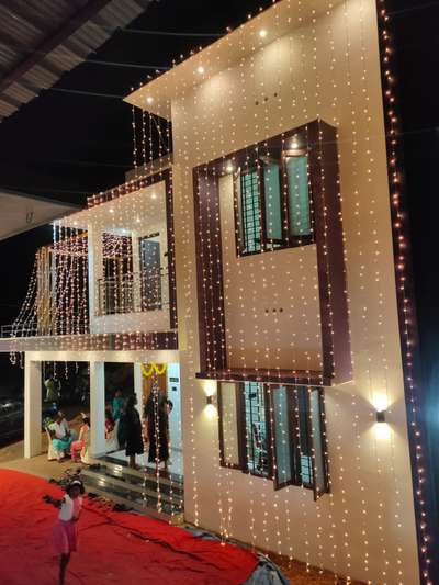 Exterior, Lighting Designs by Contractor BrickVilla Designers And Contractors, Thiruvananthapuram | Kolo