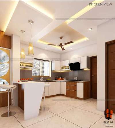 Ceiling, Kitchen, Lighting, Storage Designs by Carpenter Rana  Rana interior Kerala , Maheshtala | Kolo