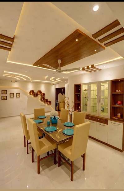 Ceiling, Furniture, Dining, Table, Lighting, Storage Designs by Home Owner Rehman Khan, Ghaziabad | Kolo