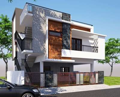 Exterior Designs by Architect NEW HOUSE DESIGNING, Jaipur | Kolo