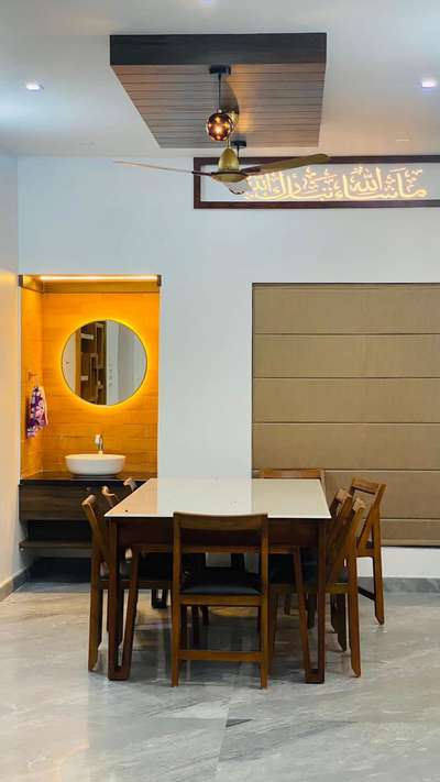Dining, Furniture, Table, Ceiling, Lighting Designs by Building Supplies Rakesh Np, Malappuram | Kolo