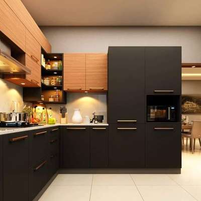 Kitchen, Lighting, Storage Designs by Contractor sarath anu, Alappuzha | Kolo