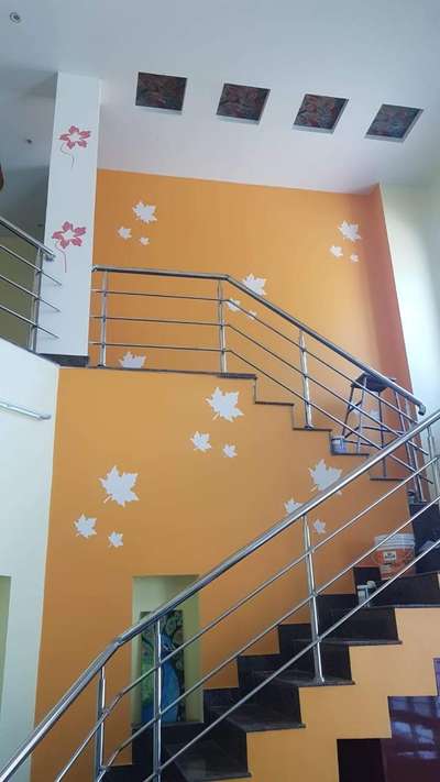 Wall, Staircase Designs by Painting Works Moti Sah kumar, Ghaziabad | Kolo