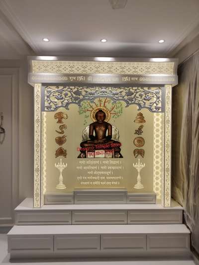 Lighting, Prayer Room, Storage Designs by Interior Designer Designo Temple Store, Delhi | Kolo