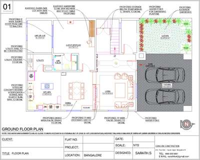 Plans Designs by Civil Engineer Sarath S, Alappuzha | Kolo