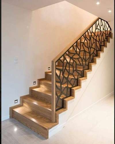 Staircase, Lighting Designs by Building Supplies vineeshc venugopal , Thrissur | Kolo