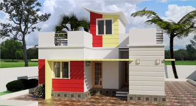 Exterior Designs by Civil Engineer Sonia Babu, Wayanad | Kolo