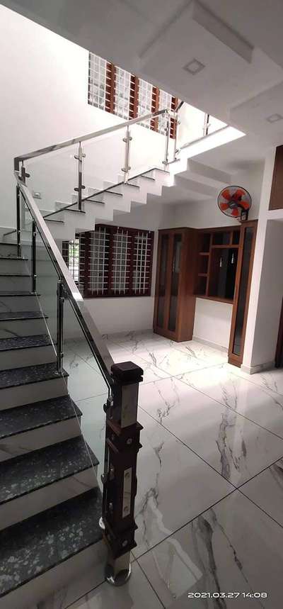 Staircase Designs by Interior Designer BRIGHT STEEL   GLASS BRIGHT STEEL GLASS, Alappuzha | Kolo
