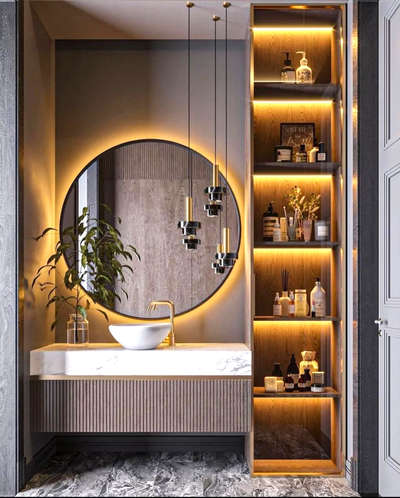 Lighting, Bathroom Designs by Contractor HH INTERIORS, Gautam Buddh Nagar | Kolo