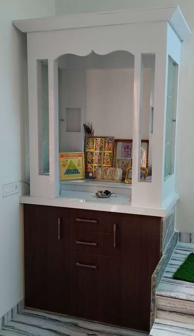 Prayer Room, Storage Designs by Contractor Ramesh Jangid, Ajmer | Kolo