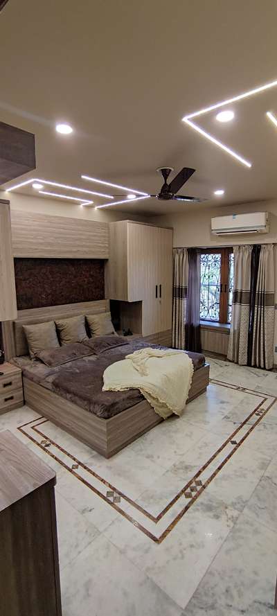 Ceiling, Furniture, Lighting, Storage, Bedroom Designs by Interior Designer manchit singh, Delhi | Kolo