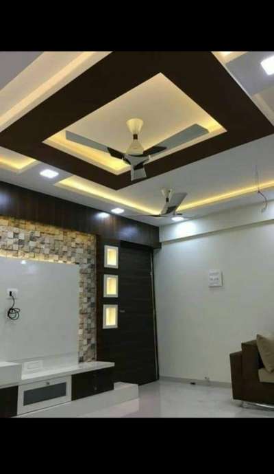 Ceiling, Lighting, Living, Storage Designs by Contractor Mr House, Gautam Buddh Nagar | Kolo