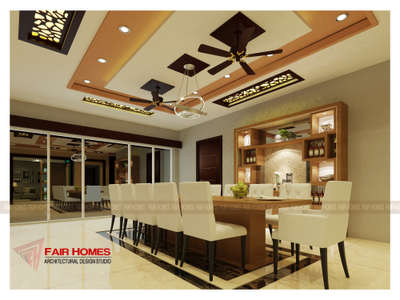 Dining, Furniture, Home Decor, Ceiling Designs by Interior Designer Fairhomes Architects   Interiors , Ernakulam | Kolo