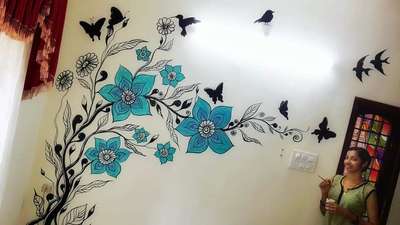 Wall Designs by Interior Designer Sumin Arackal, Ernakulam | Kolo