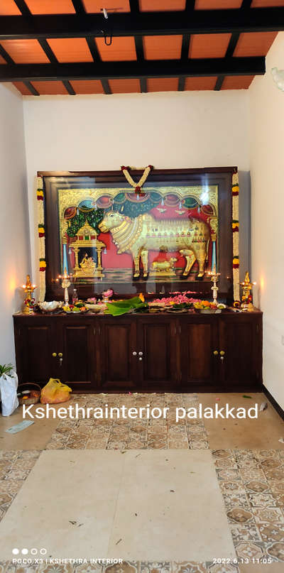 Prayer Room Designs by Carpenter palakkad interior  Kshethrainterior polpully, Palakkad | Kolo