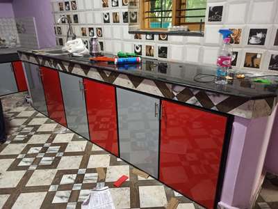 Kitchen, Storage, Flooring Designs by Interior Designer Sreekumar Sree, Thiruvananthapuram | Kolo