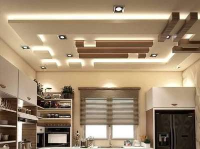 Ceiling, Kitchen, Lighting, Storage, Window Designs by Building Supplies Md Ashique, Gurugram | Kolo