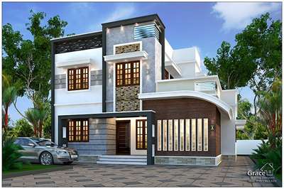 Exterior, Lighting Designs by Home Owner denny antony, Ernakulam | Kolo