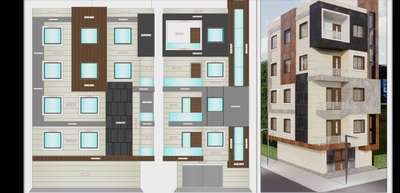 Plans, Exterior Designs by Contractor avid khan  tile elevation contractor, Delhi | Kolo