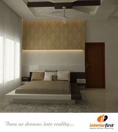 Ceiling, Bedroom, Furniture, Wall Designs by Interior Designer Interior First, Thrissur | Kolo