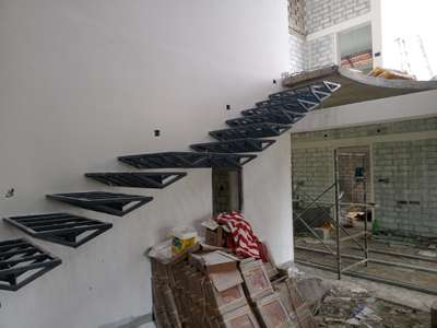 Staircase Designs by Fabrication & Welding Sunil Subin, Pathanamthitta | Kolo