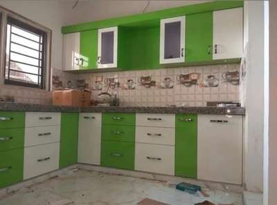 Kitchen, Storage, Window Designs by Contractor Rihan saifi, Delhi | Kolo