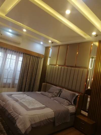 Bedroom, Ceiling, Lighting Designs by Interior Designer shameem Fydecor, Kannur | Kolo