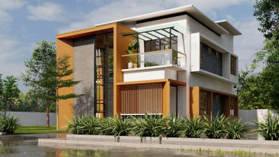 Exterior Designs by Civil Engineer Shan Tirur, Malappuram | Kolo