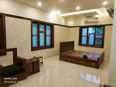 Ceiling, Lighting, Furniture, Bedroom Designs by Interior Designer Haris Aachu Haris, Kannur | Kolo