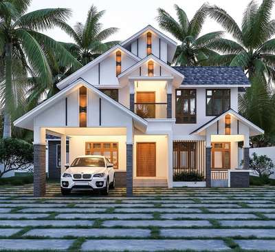 Exterior Designs by Civil Engineer jishnu jinu, Palakkad | Kolo