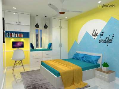 Bedroom, Furniture, Storage, Lighting, Home Decor Designs by Interior Designer Ashif Saifi, Gautam Buddh Nagar | Kolo