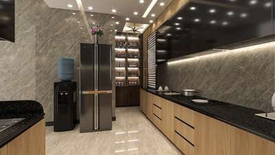 Lighting, Kitchen, Storage Designs by Interior Designer rohit sharma, Gautam Buddh Nagar | Kolo