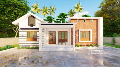 Exterior Designs by 3D & CAD Praviraj 4D, Kasaragod | Kolo