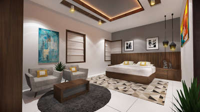 Bedroom, Furniture, Lighting, Table, Storage Designs by Interior Designer Sarath Govind, Kozhikode | Kolo