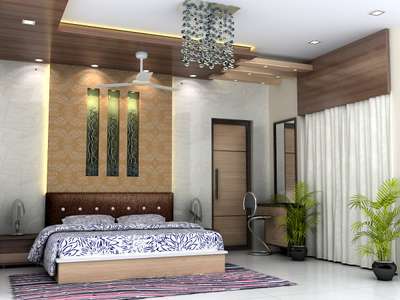 Ceiling, Lighting, Furniture, Storage, Bedroom Designs by Interior Designer समर्पित पटेल, Indore | Kolo