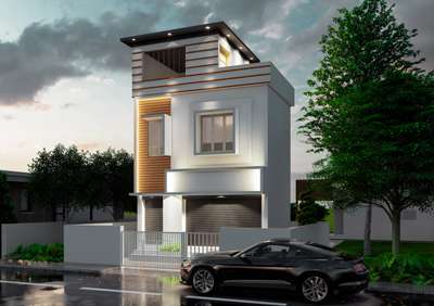 Exterior, Lighting Designs by 3D & CAD Renju Suresh, Thiruvananthapuram | Kolo