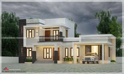 Exterior Designs by Civil Engineer Abhi Kuku, Wayanad | Kolo