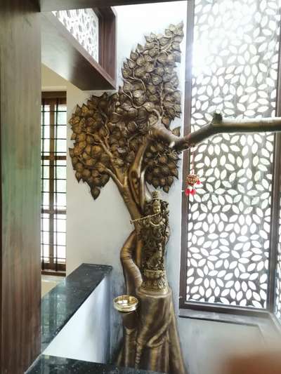 Prayer Room, Wall Designs by Service Provider Vishnu Krishnan, Kollam | Kolo