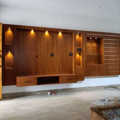 Lighting, Living, Storage Designs by Interior Designer Navas Basheer, Kottayam | Kolo