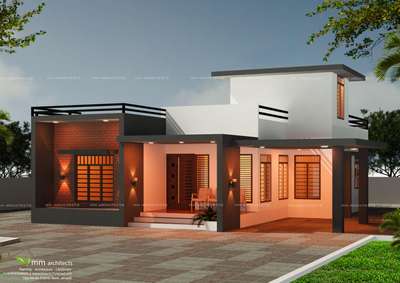 Exterior, Lighting Designs by Civil Engineer outline architects, Thrissur | Kolo