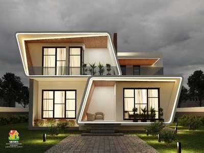 Exterior Designs by Civil Engineer Subin M Chandran, Thrissur | Kolo
