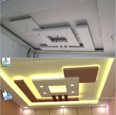 Ceiling, Lighting Designs by Interior Designer Mohan Das, Palakkad | Kolo