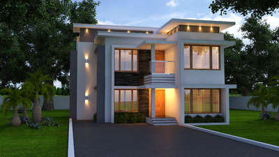 Exterior, Lighting Designs by Interior Designer JITHIN MP, Thrissur | Kolo