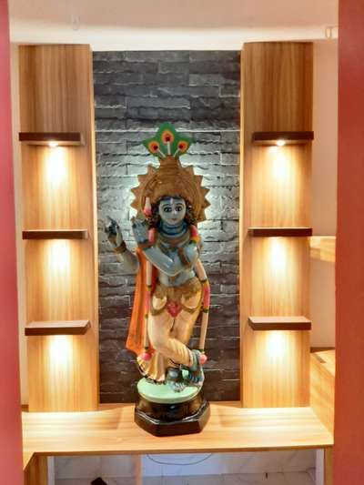 Prayer Room, Storage, Lighting Designs by Carpenter vinod kannan, Thrissur | Kolo