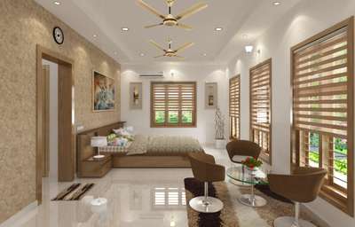 Bedroom, Furniture, Lighting, Window Designs by Contractor Edon Builders, Kozhikode | Kolo